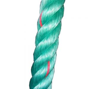 Green polypropylene rope