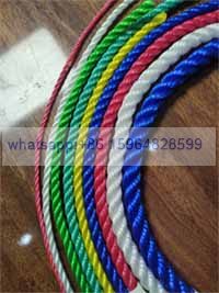 3 strands twisted HDPE Rope
